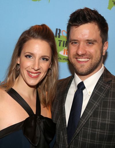 NEW YORK, NEW YORK - NOVEMBER 18: Jessie Mueller and Andy Truschinski pose at the 201 Photo