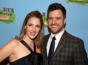 NEW YORK, NEW YORK - NOVEMBER 18: Jessie Mueller and Andy Truschinski pose at the 201 Photo