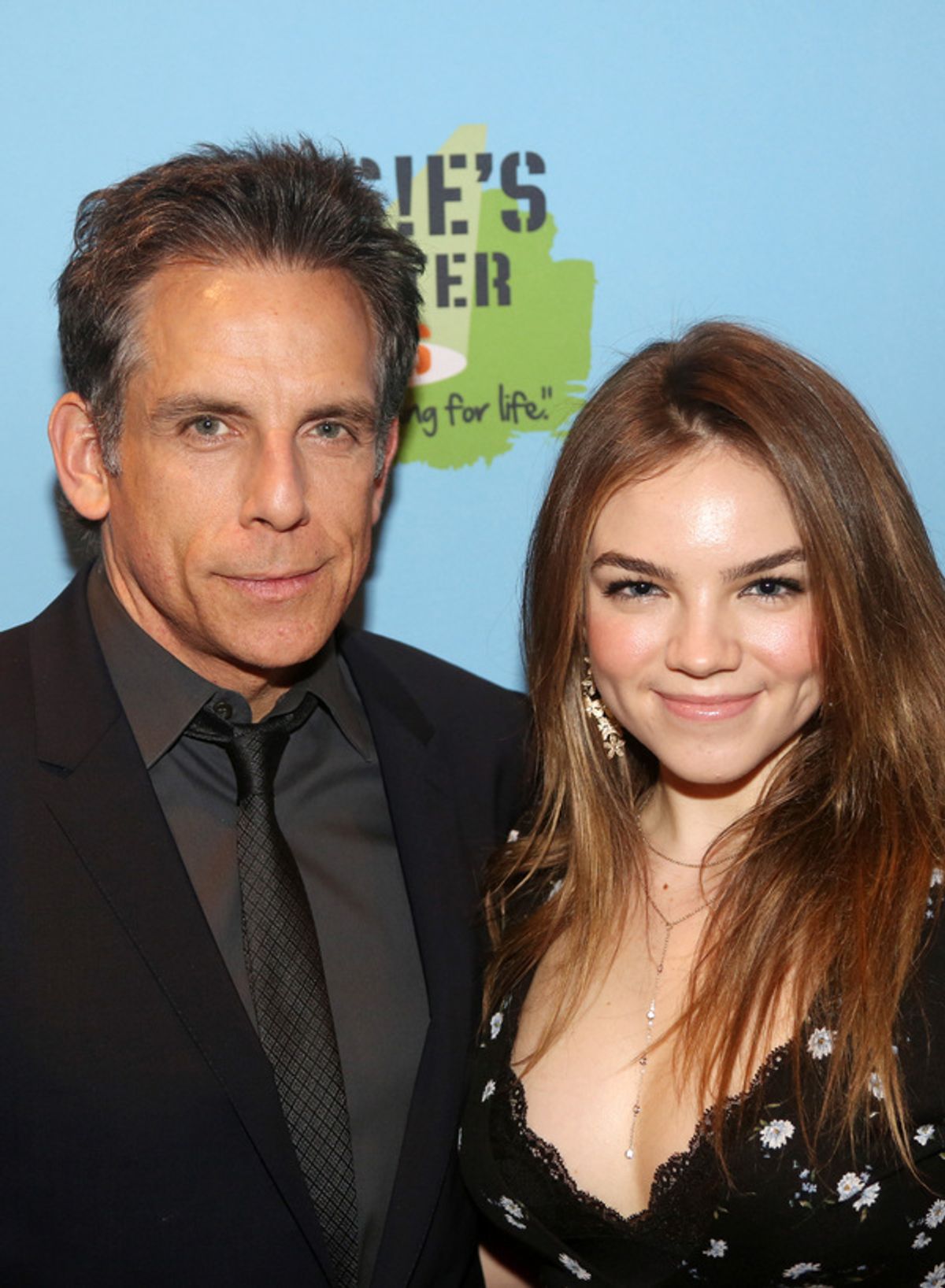NEW YORK, NEW YORK - NOVEMBER 18: Honoree Ben Stiller and daughter Ella Stiller pose at the 2019 Rosie's Theater Kids Fall Gala at The New York Marriott Marquis on November 18, 2019 in New York City. (Photo by Bruce Glikas/WireImage) at 