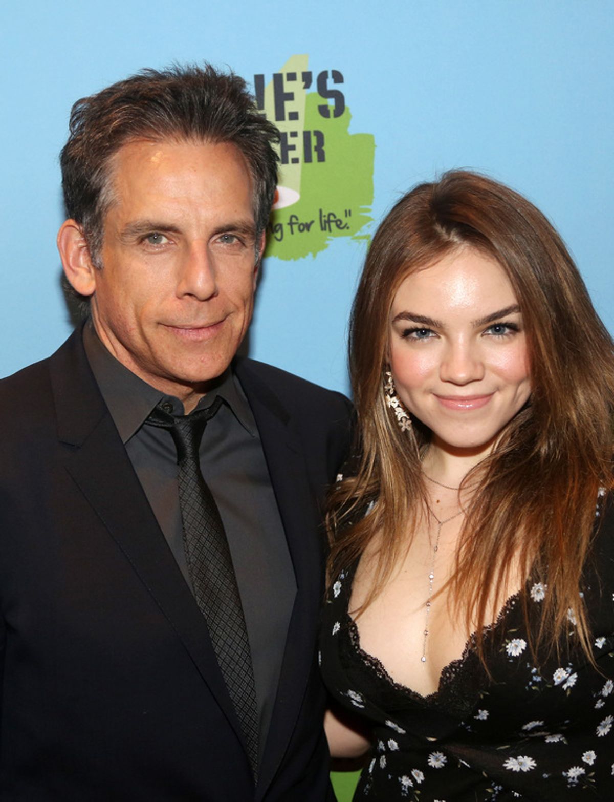 NEW YORK, NEW YORK - NOVEMBER 18: Honoree Ben Stiller and daughter Ella Stiller pose at the 2019 Rosie's Theater Kids Fall Gala at The New York Marriott Marquis on November 18, 2019 in New York City. (Photo by Bruce Glikas/WireImage) at 
