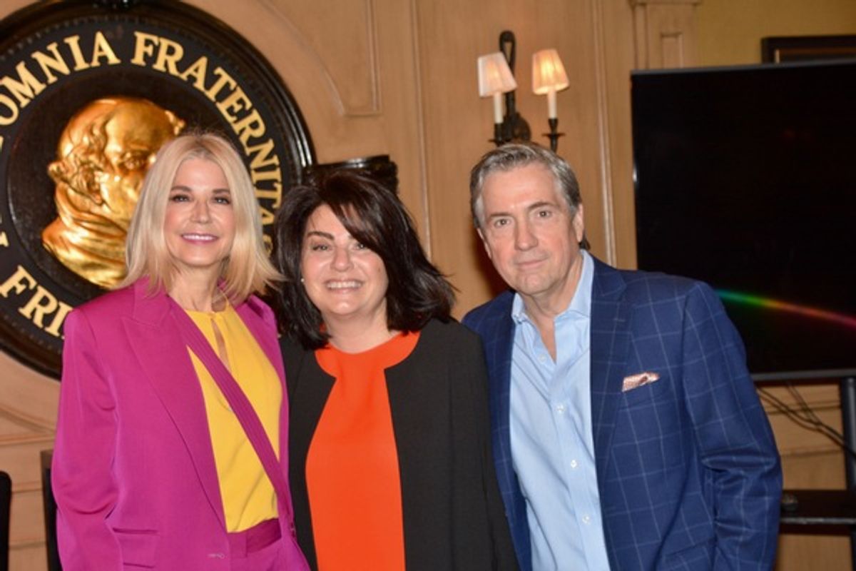 Candace Bushnell, Ro Hornak and Scott Hornak at 