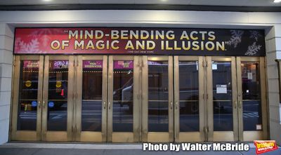 Theatre Marquee unveiling for  "The Illusionists - Magic of the Holidays" at the Neil Photo
