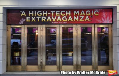 Theatre Marquee unveiling for  "The Illusionists - Magic of the Holidays" at the Neil Photo