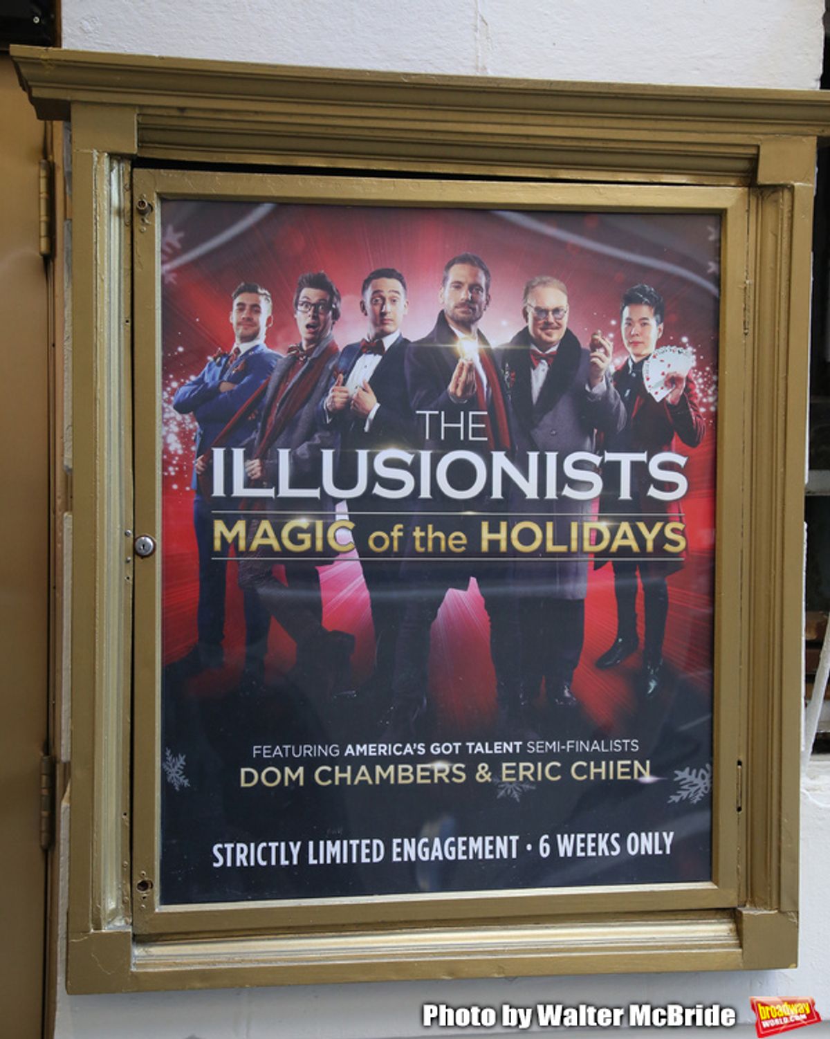 Theatre Marquee unveiling for  'The Illusionists - Magic of the Holidays' at the Neil Simon Theatre on November 19, 2019 in New York City. at 