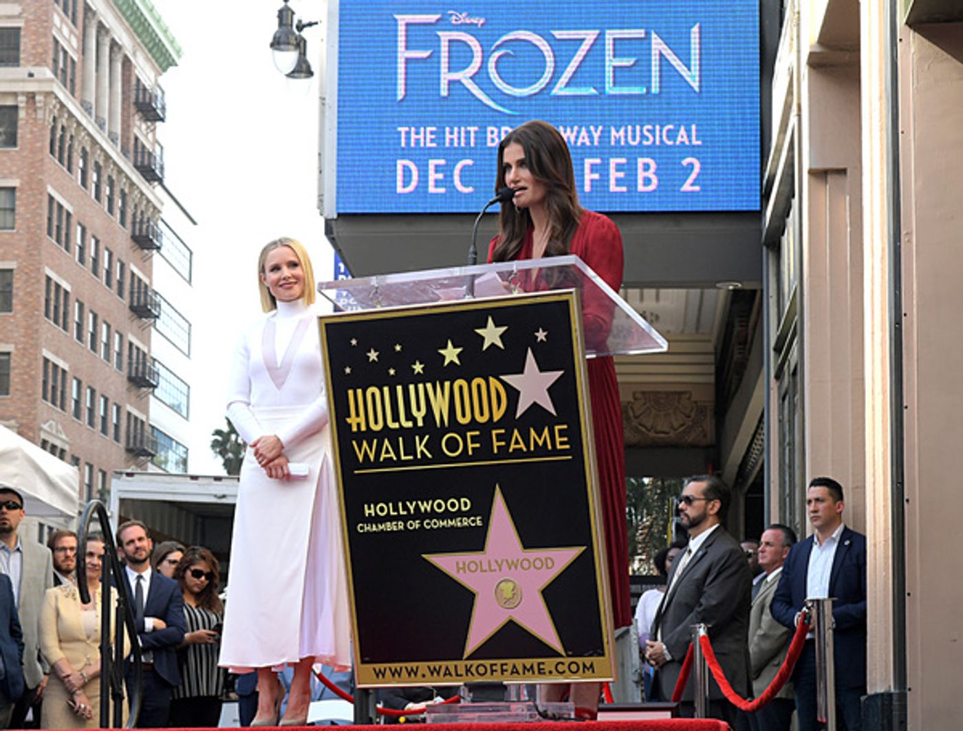 Photo Flash: See Photos from Idina Menzel and Kristen Bell's Hollywood Walk of Fame Ceremony  Image