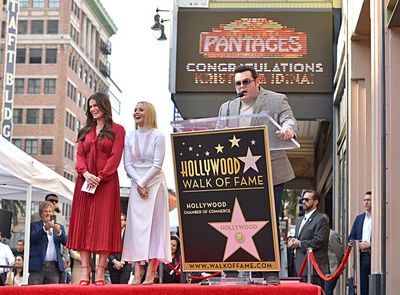 Idina Menzel, Kristen Bell, and Josh Gad Photo