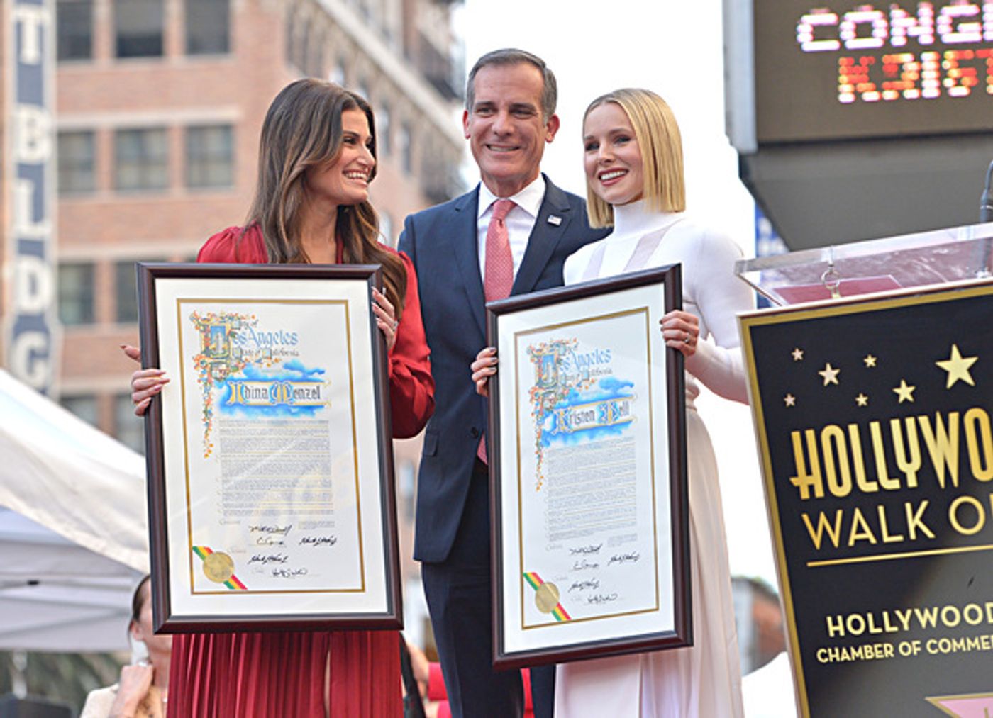 Photo Flash: See Photos from Idina Menzel and Kristen Bell's Hollywood Walk of Fame Ceremony Photo Flash: See Photos from Idina Menzel and Kristen Bell's Hollywood Walk of Fame Ceremony Image