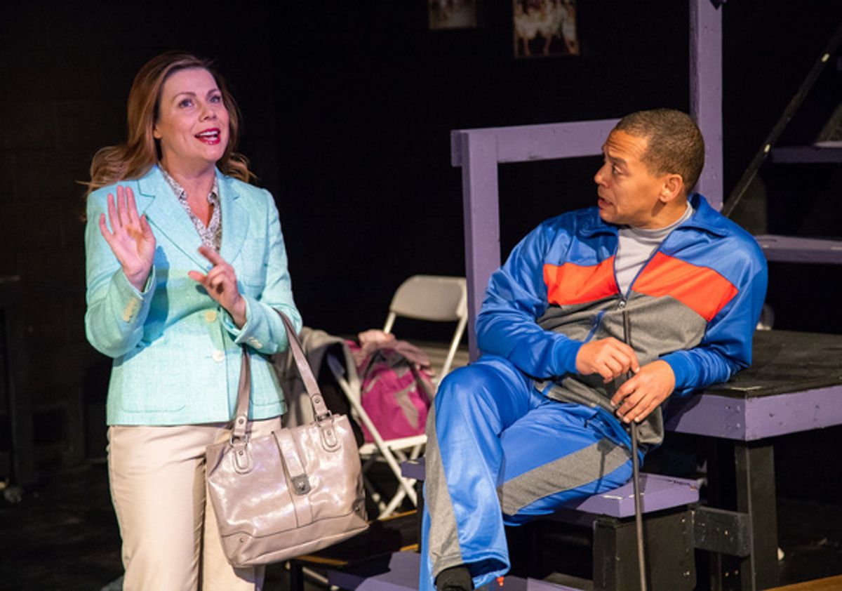 Jennifer Mischley and Joe Wilson Jr. in DANCE NATION at The Wilbury Theatre Group; photo by Erin X. Smithers. at 