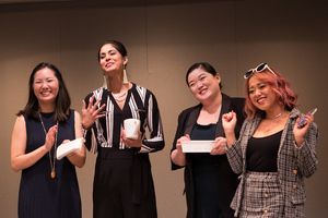 Jenna Zhu, Shanta Parasuraman, Narea Kang, and Diana Huey  Photo
