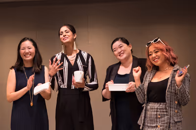Jenna Zhu, Shanta Parasuraman, Narea Kang, and Diana Huey  Photo