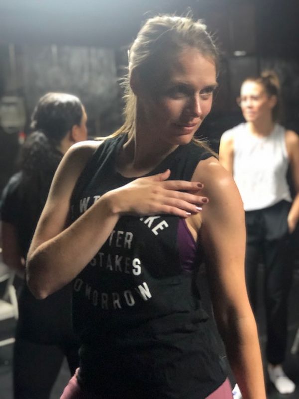 Jacqueline Keeley rehearsing as Baby Boo in Good Morning New York''s Dim The Lights Photo