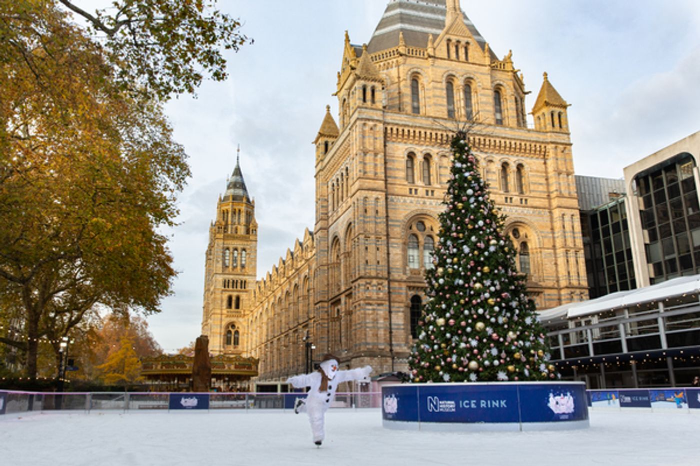 Photo Flash: Take a Peek at THE SNOWMAN, Now In Its Magical 22nd Year, Skating on the Natural History Museum Ice Rink  Image