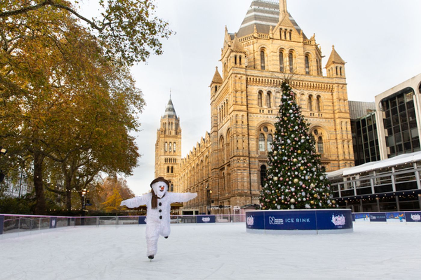 Photo Flash: Take a Peek at THE SNOWMAN, Now In Its Magical 22nd Year, Skating on the Natural History Museum Ice Rink  Image