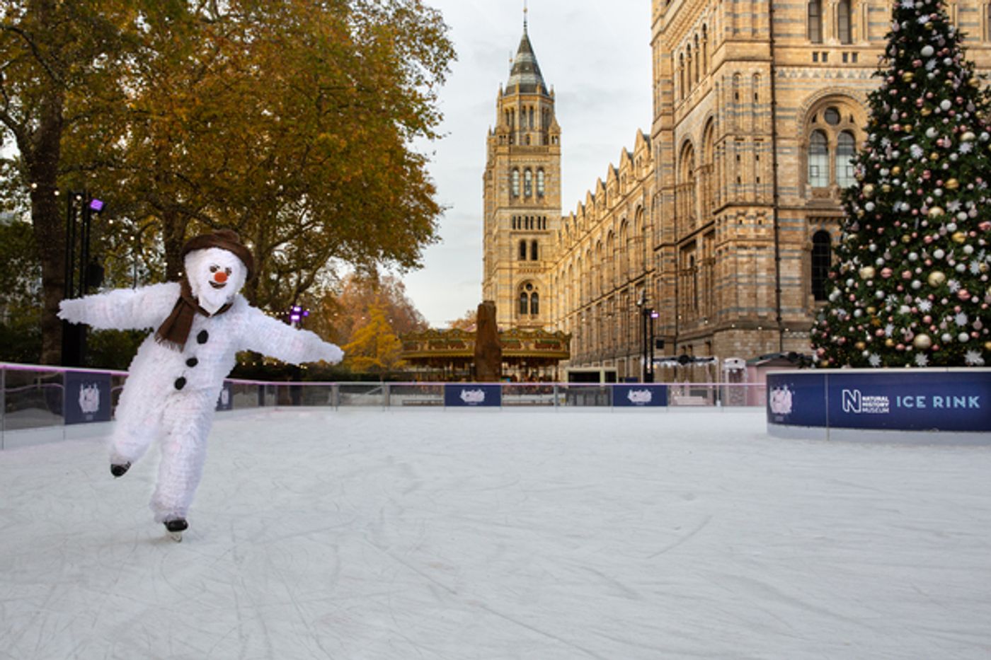 Photo Flash: Take a Peek at THE SNOWMAN, Now In Its Magical 22nd Year, Skating on the Natural History Museum Ice Rink  Image