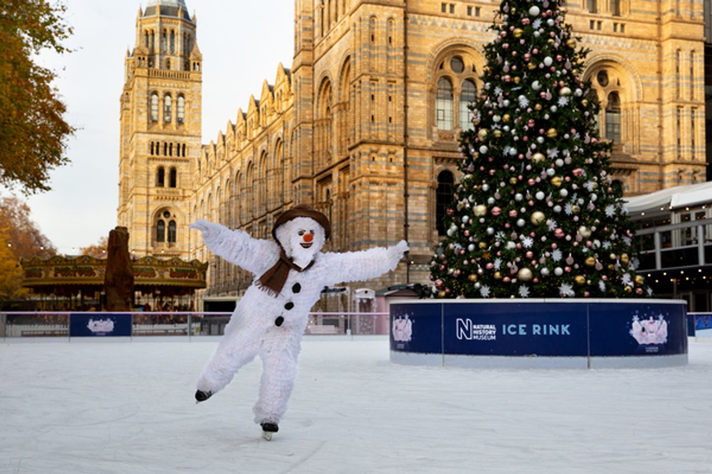 Photo Flash: Take a Peek at THE SNOWMAN, Now In Its Magical 22nd Year, Skating on the Natural History Museum Ice Rink  Image