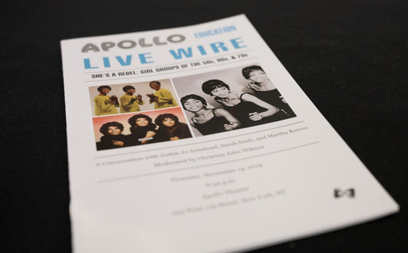 Photo Flash: Apollo Theater Celebrates Classic Girl Groups With Martha Reeves, Sarah Dash, & Joshie Jo Armstead  Image