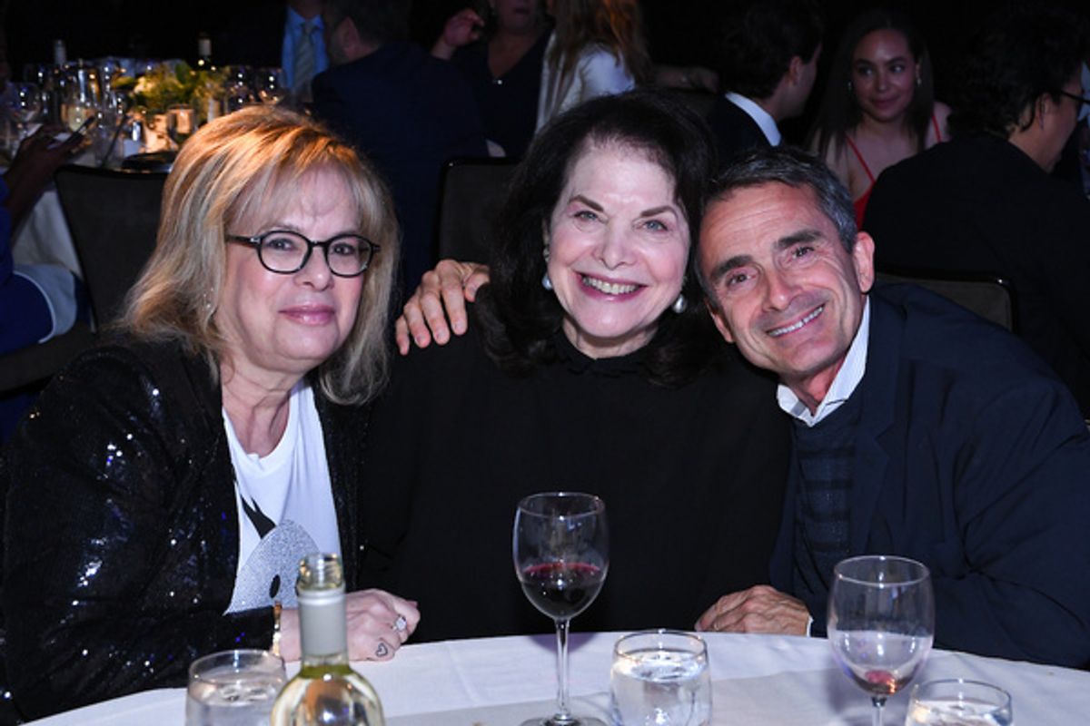Laura Lizer (L), Sherry Lansing (C), Stephen Galloway (Exec Editor, The Hollywood Reporter) at 