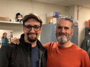 Lin-Manuel Miranda and Steven Skybell Photo