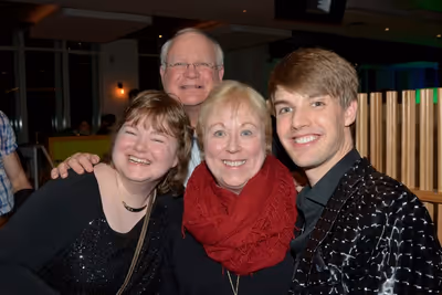Mark William with Emily DeHope, Ed DeHope and Leeanne DeHope Photo