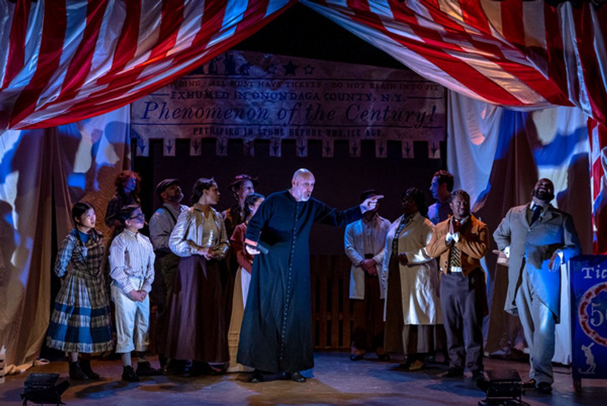 Greg Carter with the Cast of The Giant Hoax at 