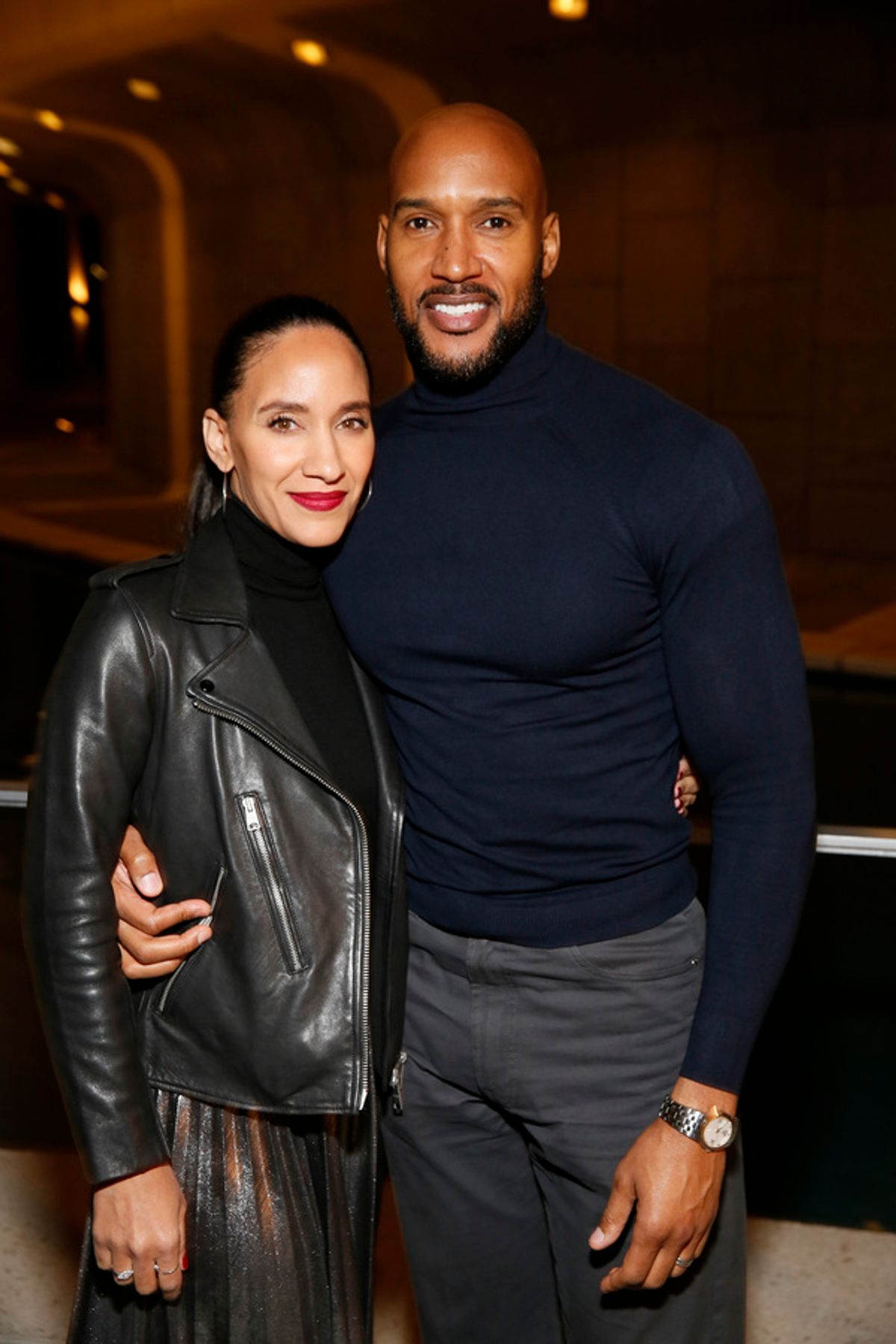 Sophina Brown and Henry Simmons at 