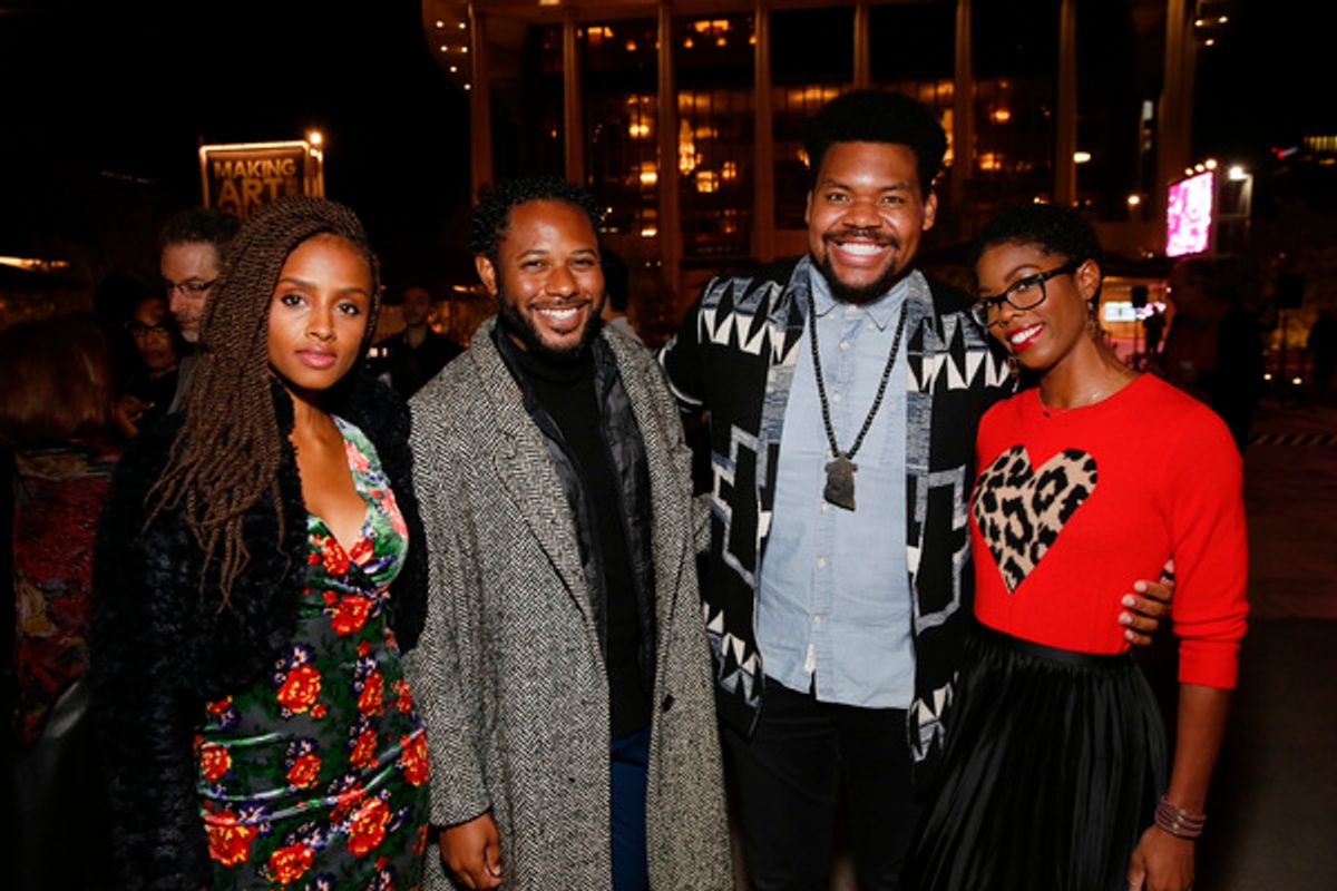 From left, actors Lakisha May, Larry Powell, Devere Rogers and Charrell Mack attend the opening night performance of August Wilsonâ€™s â€"Jitneyâ€ at Center Theatre Group/Mark Taper Forum on Nov. 24, 2019 in Los Angeles, California.  (Photo by Ryan Miller/Capture Imaging) at 