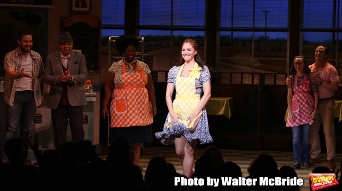 Katharine McPhee with cast at 