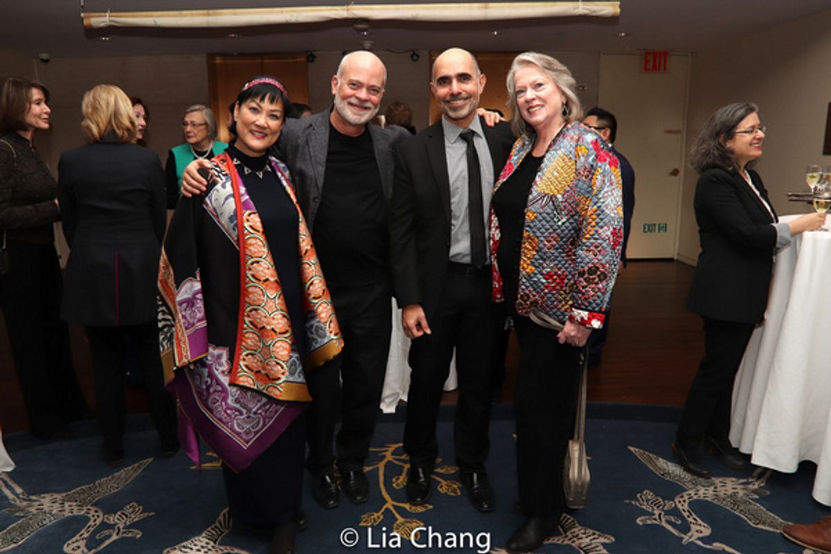 Santa Fe Opera Board members Miranda Lind and Fred Haas with Rafael Gomez and Shoshanna Conway. at 