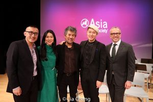 Asia Society Triennial Executive Chairman Agnes Hsu-Tang, PhD with (from left to right) composer Huang Ruo, librettist David Henry Hwang, countertenor Kangmin Justin Kim and stage director James Robin @ BroadwayWorld Asia Society Triennial Executive Chairman Agnes Hsu-Tang, PhD with (from left to righ Photo