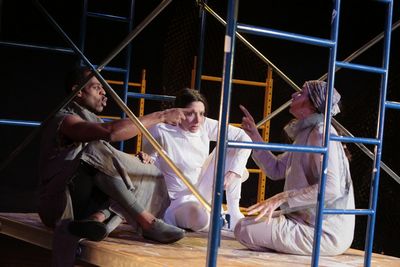 Tommie J. Moore, Lisa Birnbaum, Emily Fury Daly in Karen Malpede''s Other Than We Obi Photo