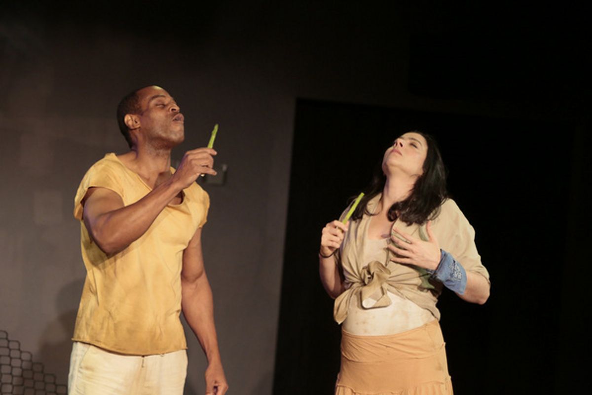 Tommie J. Moore and Lisa Birnbaum in Karen Malpede''s Other Than We Obie Photography@Beatriz Schiller2019 at 