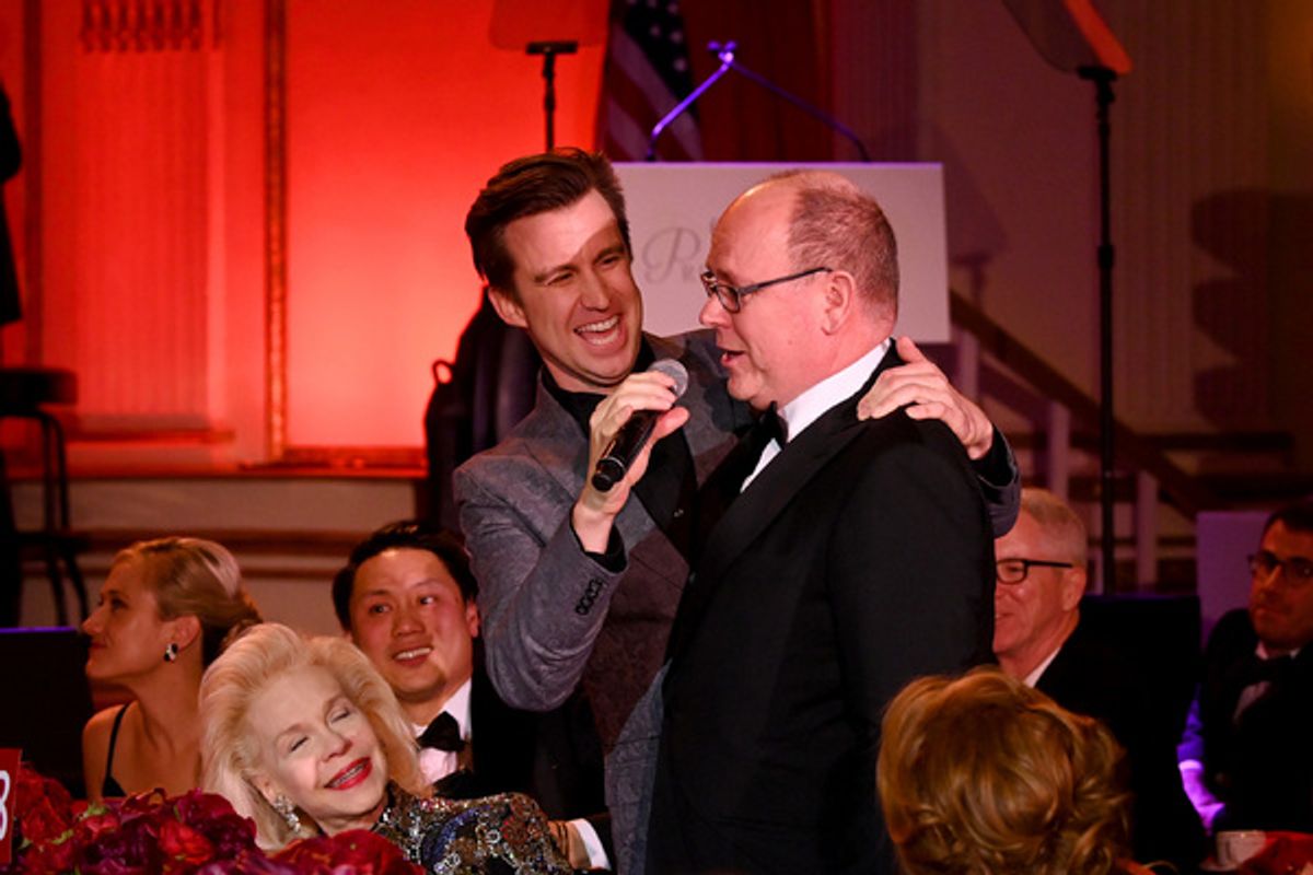 Gavin Creel and His Serene Highness Prince Albert II of Monaco at 