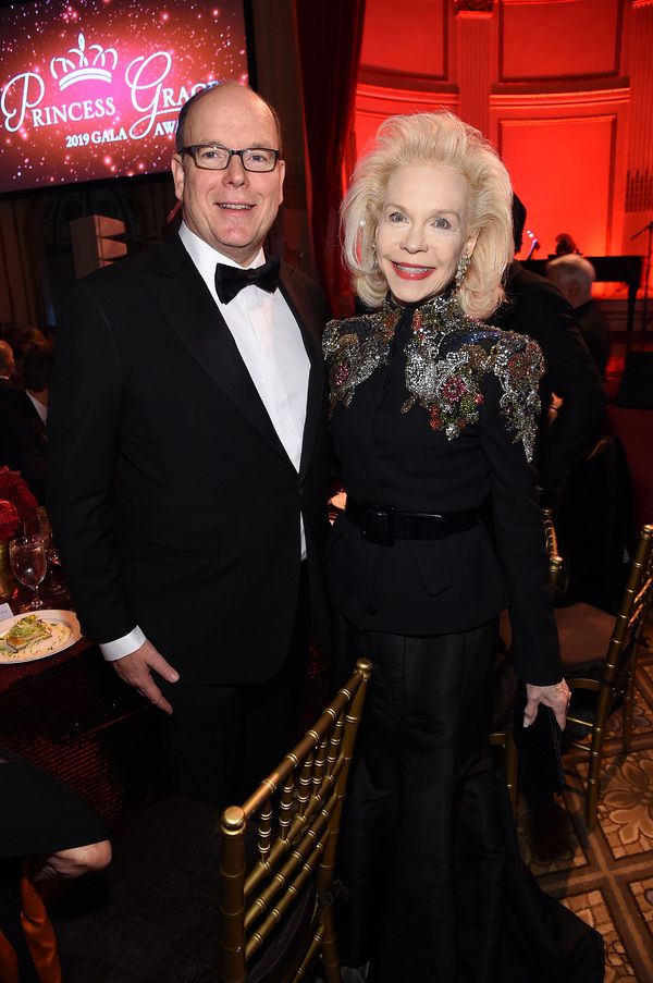 His Serene Highness Prince Albert II of Monaco and Lynn Wyatt  Photo