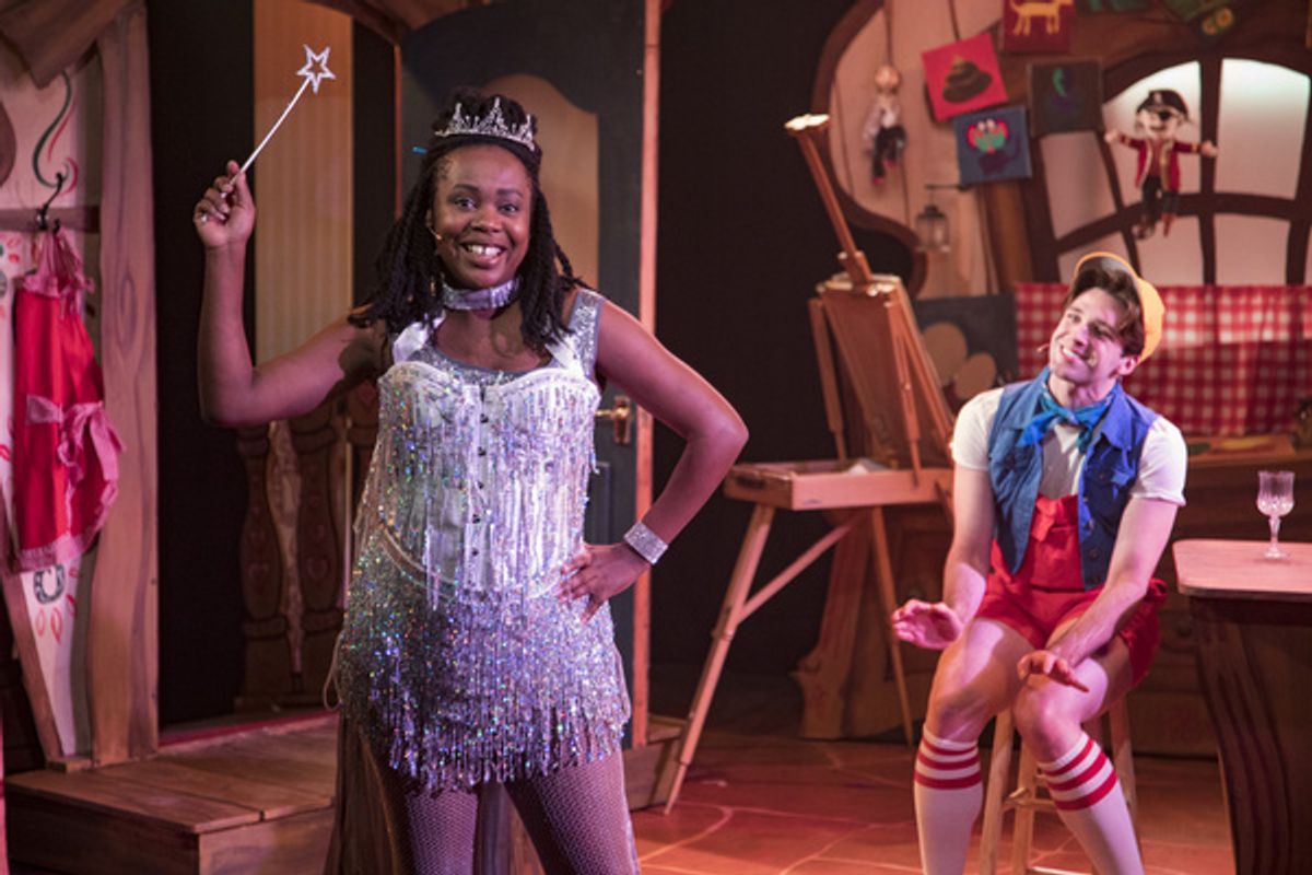 DAMI OLUKOYA (Fatima) and JARED THOMPSON (Pinocchio) at 