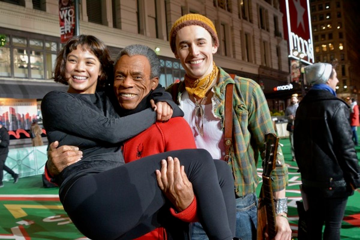 Eva Noblezada, Andre deShields and Reeve Carney at 