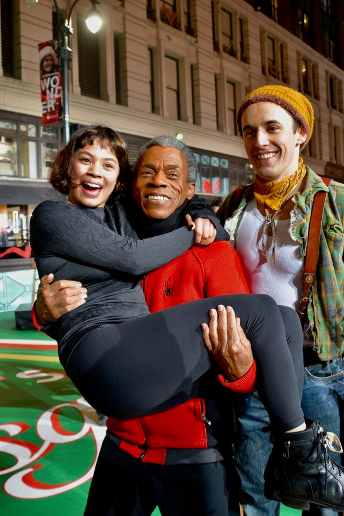 Eva Noblezada, Andre deShields and Reeve Carney at 
