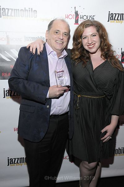 John Minnock, winner of Best Male Vocalist and Lydia Liebman Photo