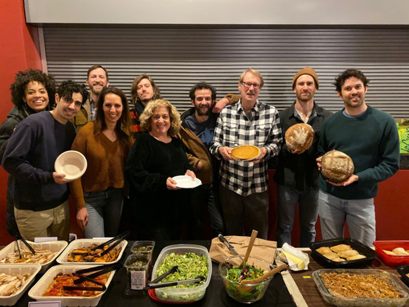 Photo Flash: OKLAHOMA! Celebrates Thanksgiving With a Potluck With Ben Stiller and His Daughter, Ella  Image