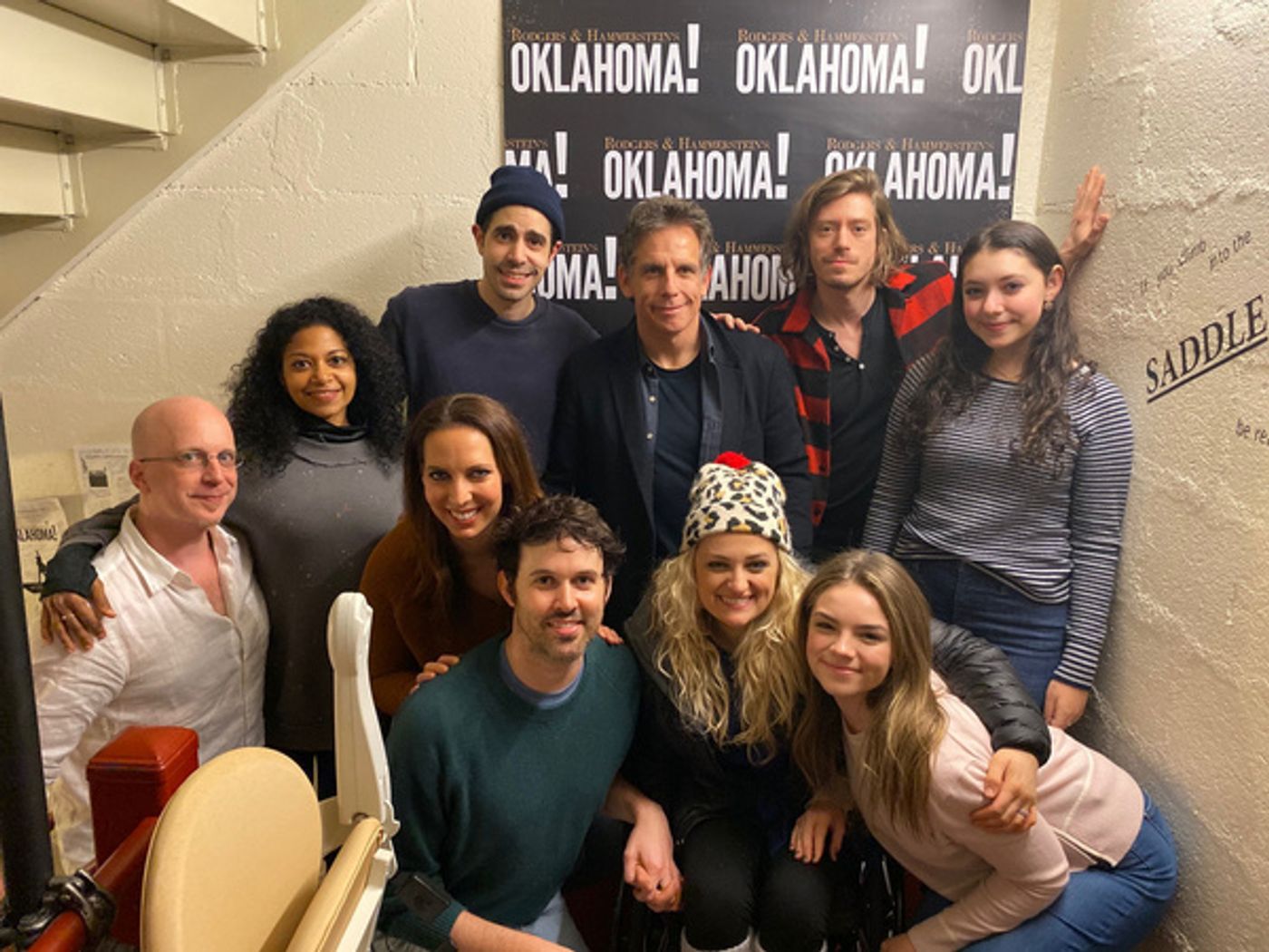 Photo Flash: OKLAHOMA! Celebrates Thanksgiving With a Potluck With Ben Stiller and His Daughter, Ella  Image