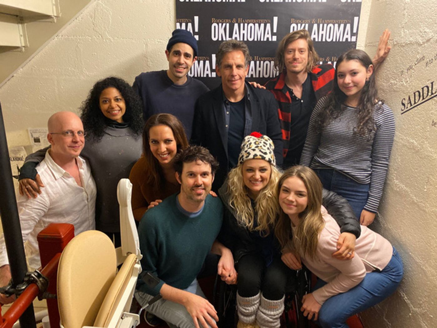 Photo Flash: OKLAHOMA! Celebrates Thanksgiving With a Potluck With Ben Stiller and His Daughter, Ella  Image