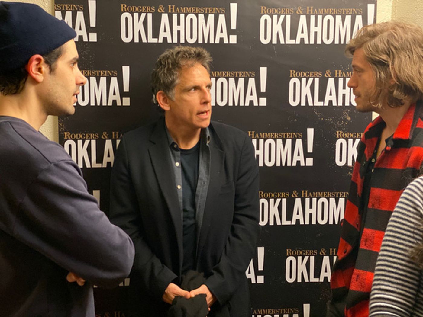 Photo Flash: OKLAHOMA! Celebrates Thanksgiving With a Potluck With Ben Stiller and His Daughter, Ella  Image