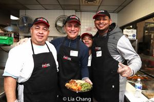 Tony Danza with the kitchen staff @ BroadwayWorld Tony Danza with the kitchen staff Photo