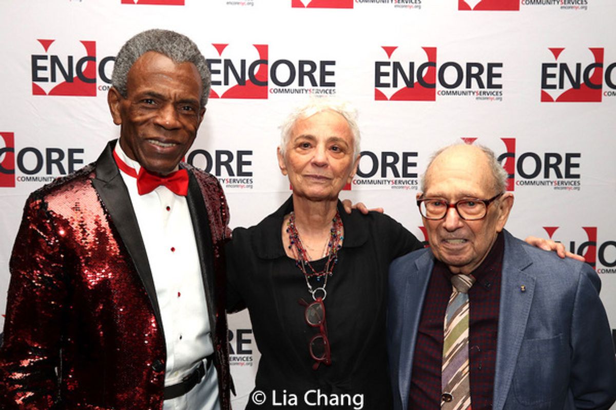 Father George Moore Artistic Impact Award recipients Andre De Shields, Sandra DiPasqua and Philip Pearlstein at 