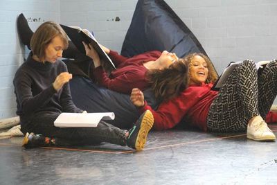 Bryony Hannah, Caroline Faber, and Angela Griffin Photo
