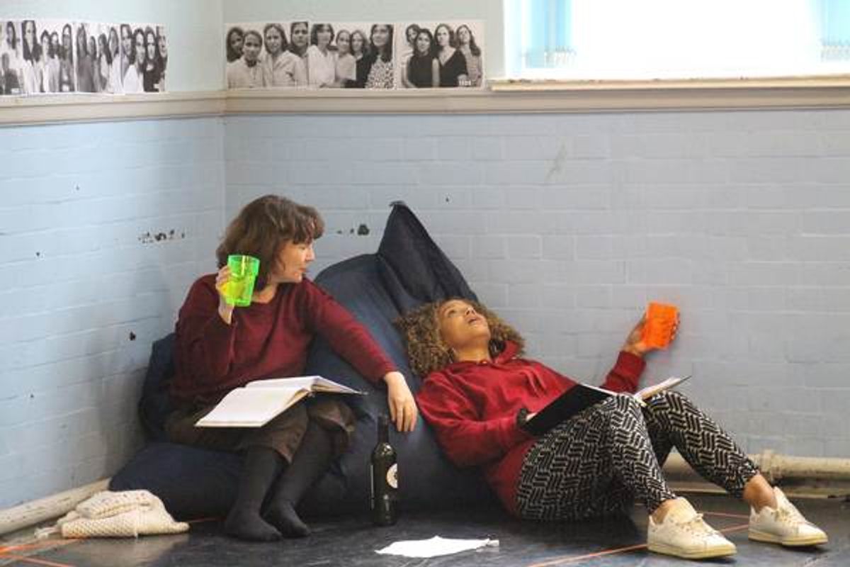 Caroline Faber and Angela Griffin at 