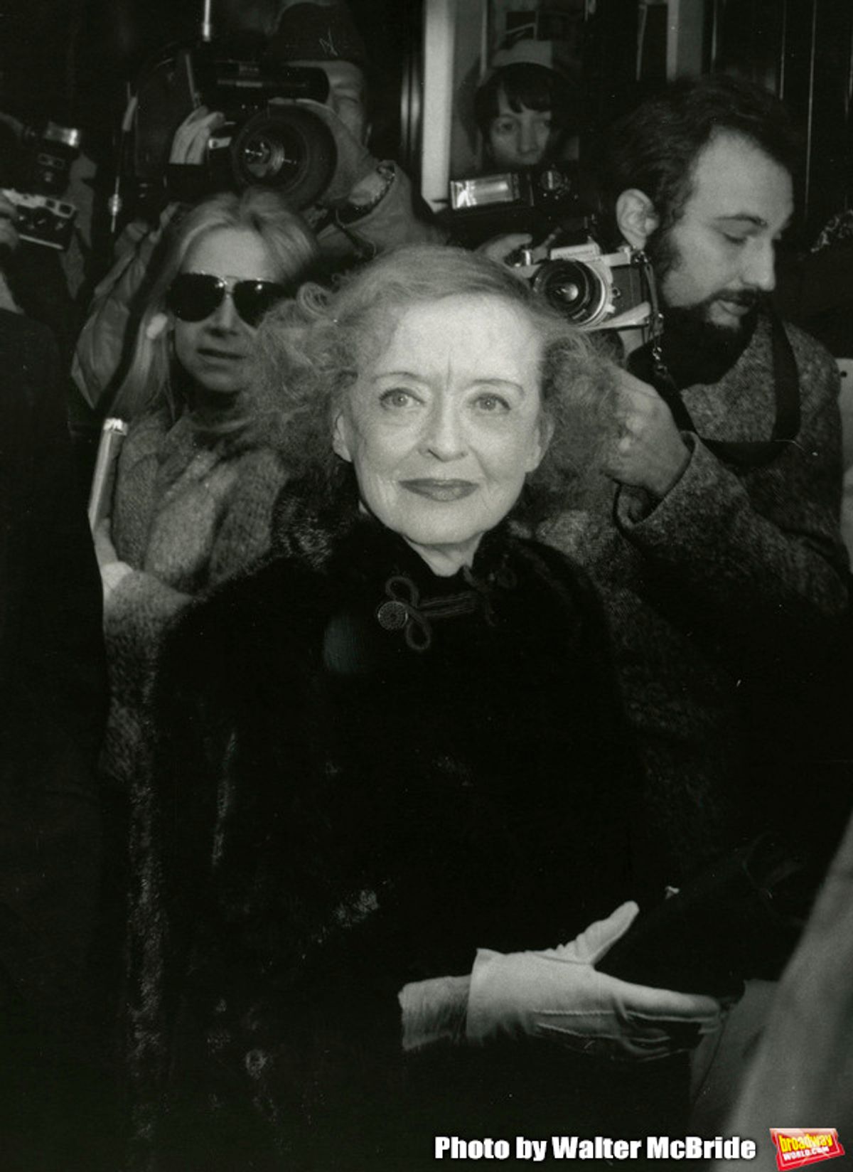 Bette Davis attends â€˜The Mirror Crackedâ€™ Premiere at The Ziegfield Theatre, on December 1, 1980 in
New York City. at 
