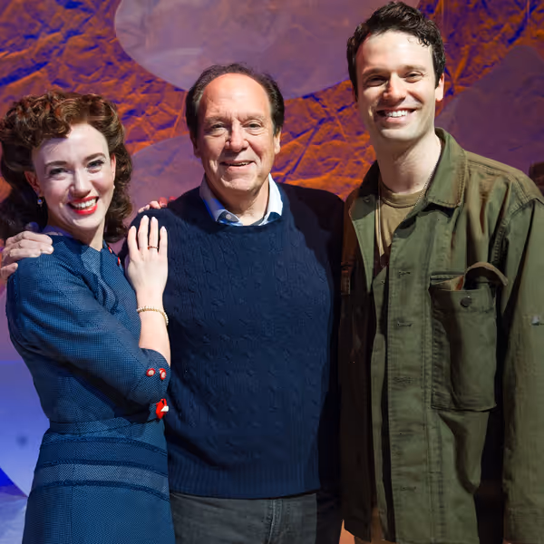 Amelia Pedlow, Ken Ludwig, and Jake Epstein  Photo
