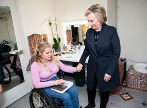 HiIlary Clinton, Ali Stroker @ BroadwayWorld HiIlary Clinton, Ali Stroker Photo