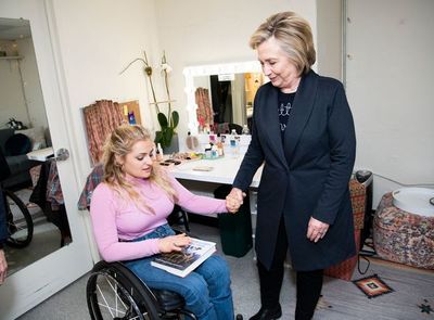 HiIlary Clinton, Ali Stroker Photo