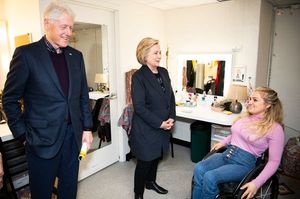 Bill Clinton, HiIlary Clinton, Ali Stroker @ BroadwayWorld Bill Clinton, HiIlary Clinton, Ali Stroker Photo